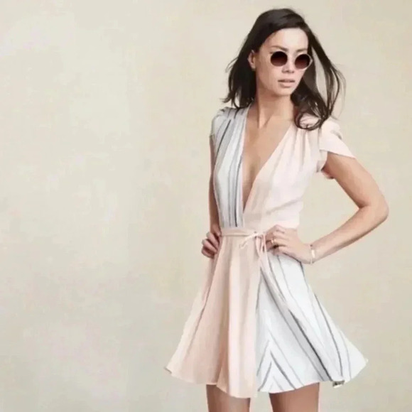 Reformation Cora Mini Wrap Dress - Picture 5 of 7